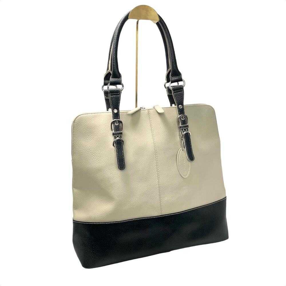 Wilson Leather Two-tone Leather Large Tote